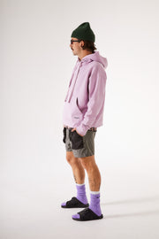 French Terry Oversized Hoodie Lilac